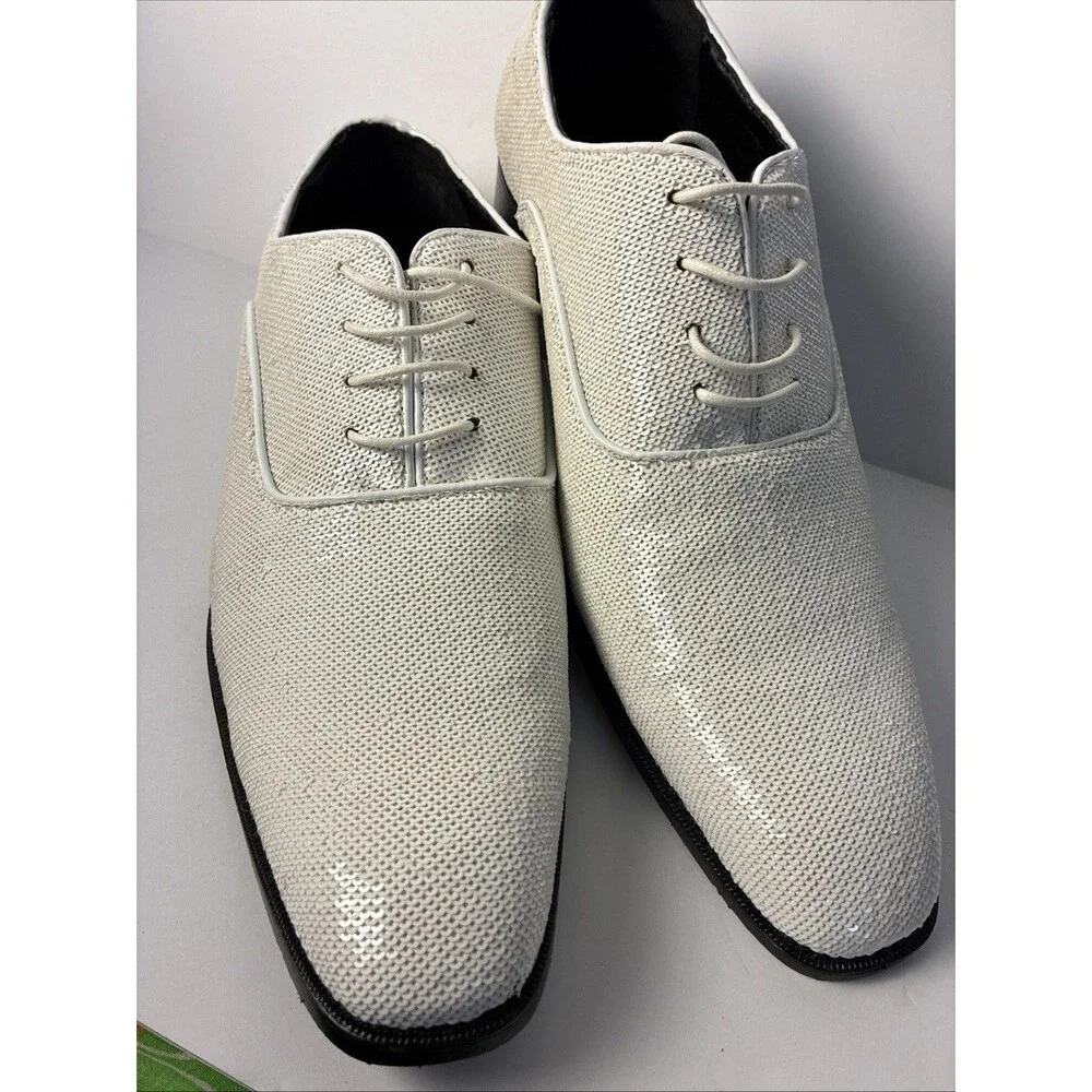 Bolano Men's Lace Up Dress Shoes Size 13 Sequin Fancy